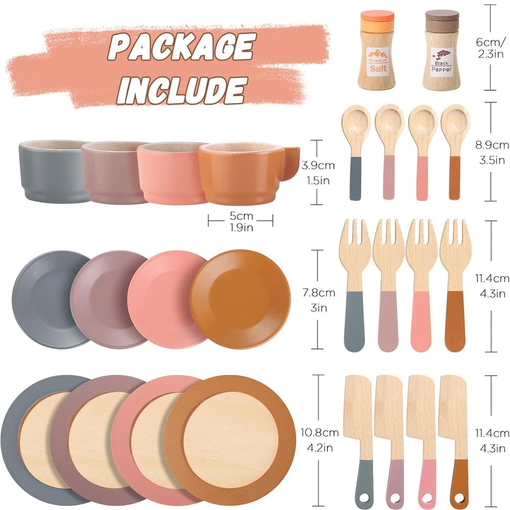 Vajilla de Madera Little Dine