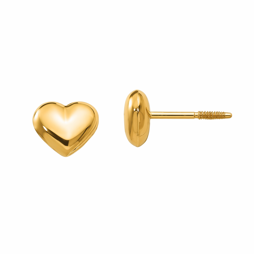Aretes Puff Heart