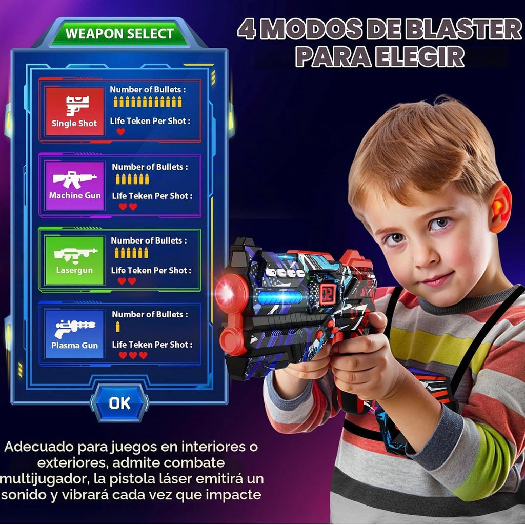 Set de Laser Tag Battle 4 Jugadores