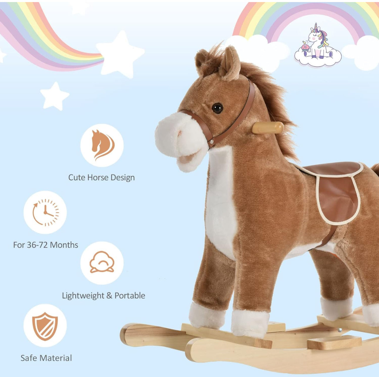 Mecedora De Caballo Con Sonidos Pewee